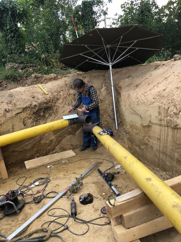 Pipelinebau Referenz